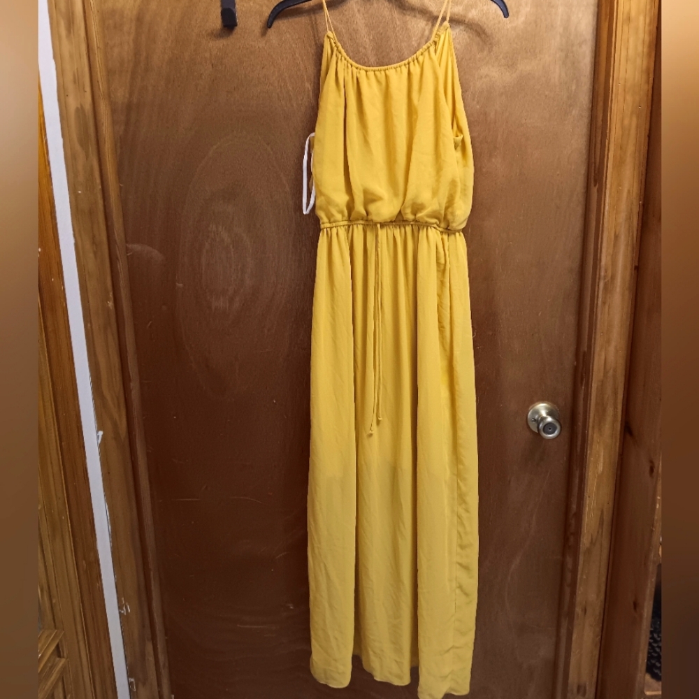 Sweet Storm Mustard Dress